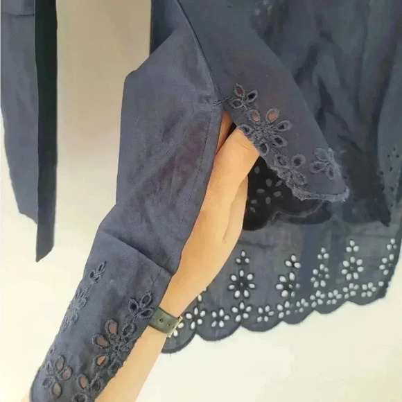 J.Crew funnelneck shirt top - Picture 5 of 12